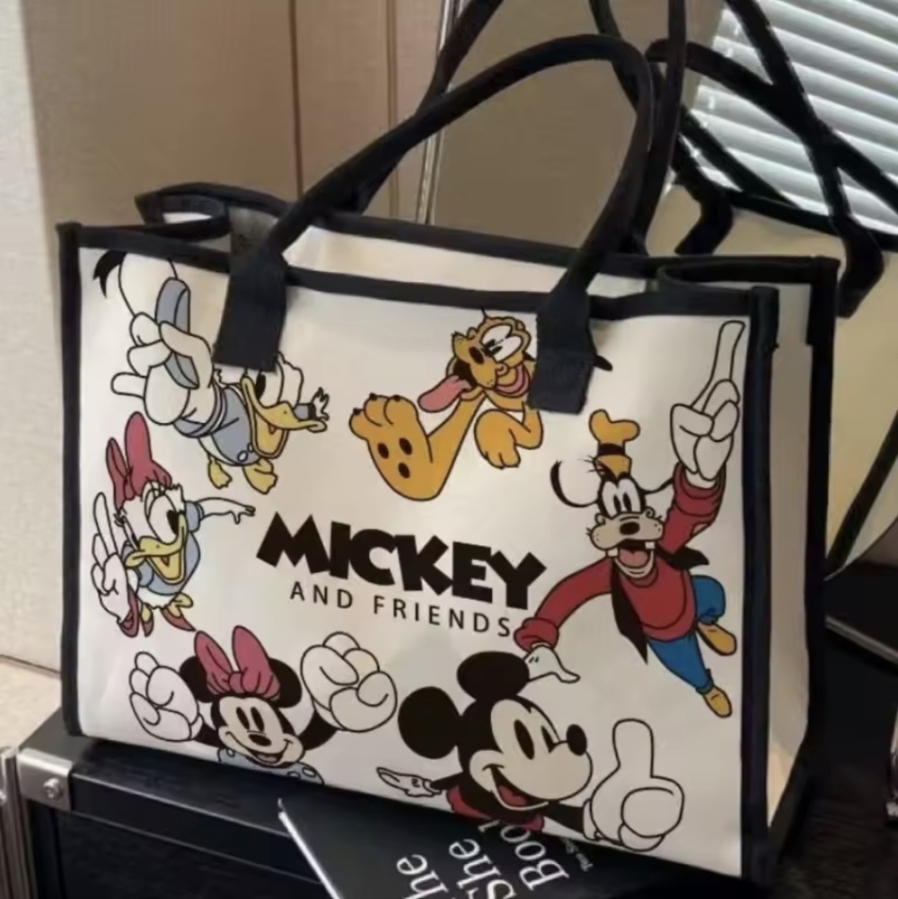 Disney Mickey Mouse & Friends Canvas Tote Bag